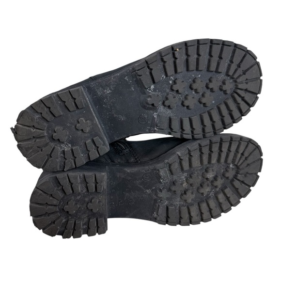 Greyder Black Leather‎ Tall Boots EU 37 US 6.5 Zip Side Closure Block Heel - Picture 12 of 16